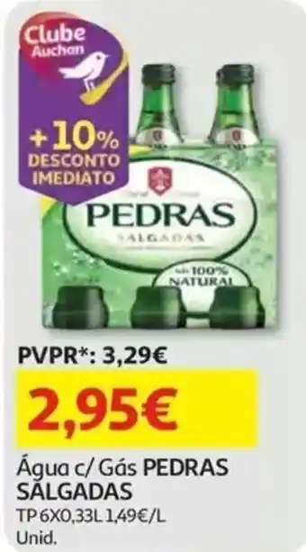 Auchan Água c/ Gás PEDRAS SALGADAS promoção