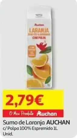 Auchan Sumo de Laranja Auchan promoção
