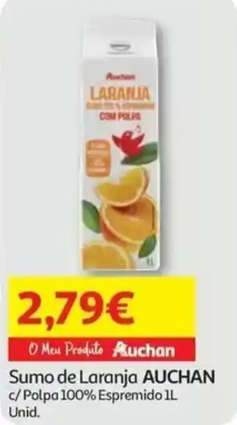 Auchan Sumo de Laranja Auchan promoção
