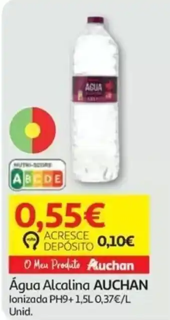 Auchan Água Alcalina Auchan promoção