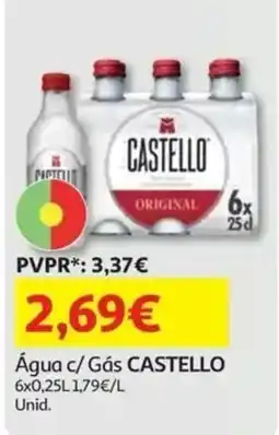 Auchan Água c/ Gás CASTELLO promoção