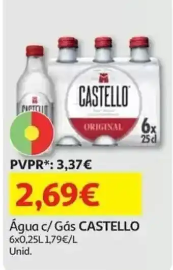 Auchan Água c/ Gás CASTELLO promoção