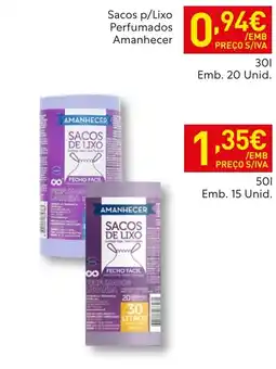 Recheio Sacos p/lixo perfumados amanecer promoção