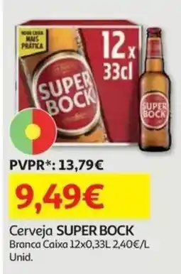 Auchan Cerveja super bock promoção