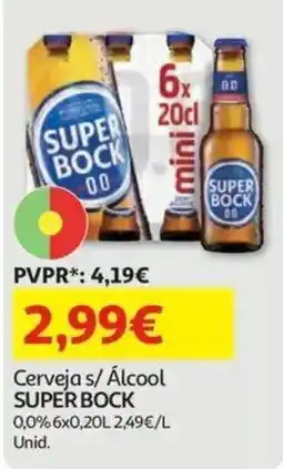 Auchan Cerveja s/ Álcool super bock promoção