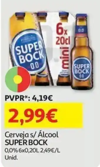 Auchan Cerveja s/ Álcool super bock promoção