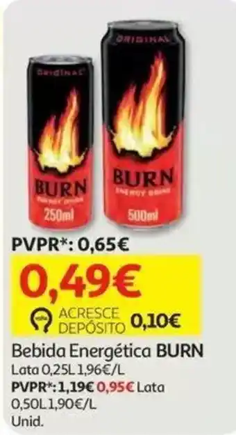 Auchan Bebida Energética BURN promoção