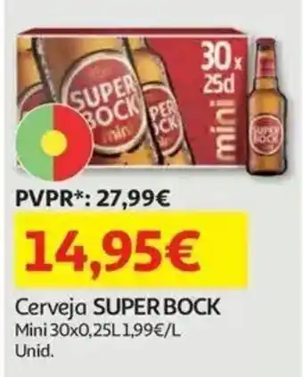 Auchan Cerveja super bock promoção