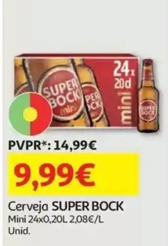 Auchan Cerveja super bock mini promoção