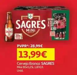 Auchan Cerveja branca sagres mini promoção