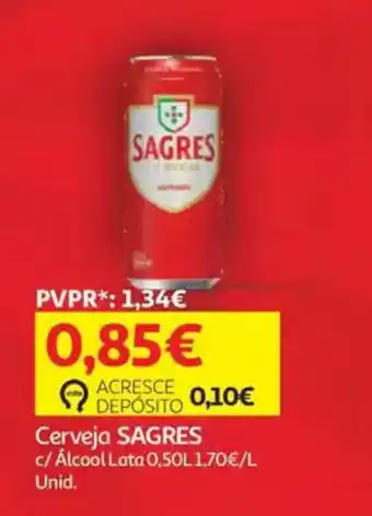 Auchan Cerveja Sagres promoção
