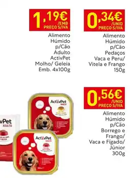 Recheio Alimento Húmido p/Cão Adulto ActivPet promoção