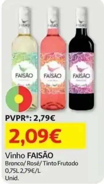 Auchan Vinho Faisão promoção
