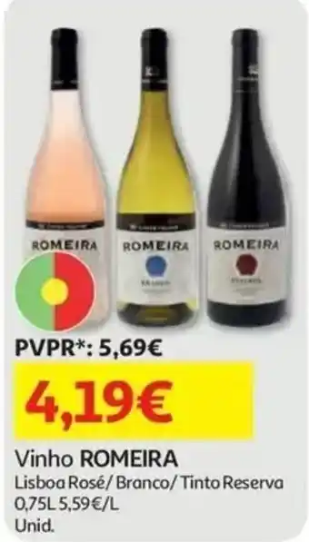Auchan Vinho romeira promoção