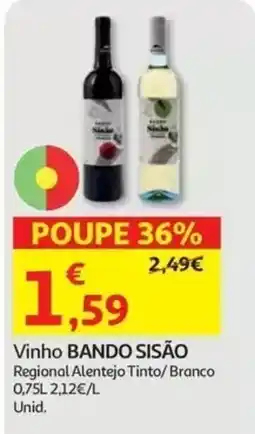 Auchan Vinho Bando Sisão promoção