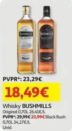 Auchan Whisky bushmills promoção