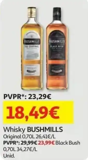 Auchan Whisky bushmills promoção