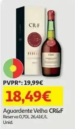 Auchan Aguardente Velha CR&F promoção