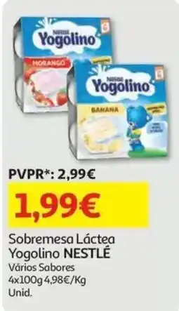 Auchan Sobremesa Láctea Yogolino Nestlé promoção