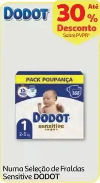 Auchan Fraldas sensitive DODOT promoção