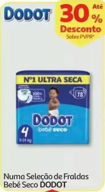 Auchan Fraldas bebé seco DODOT promoção