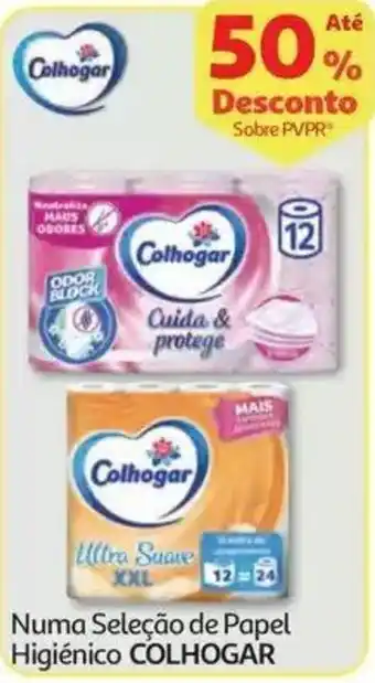 Auchan Numa Seleção de Papel Higiênico COLHOGAR promoção