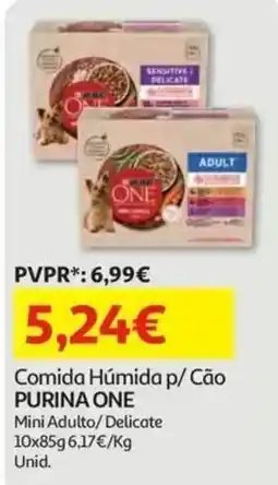 Auchan comida húmida p/ cão purina one mini adulto/delicate promoção