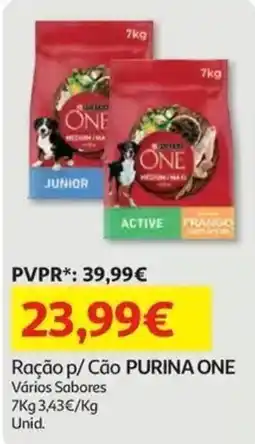Auchan Ração p/ Cão PURINA ONE promoção