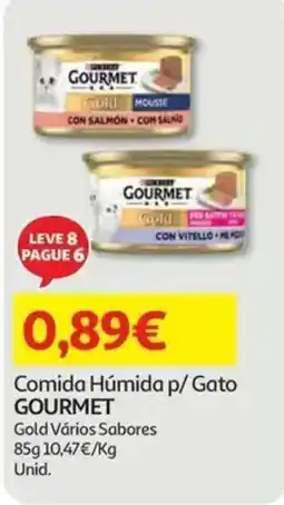 Auchan Comida Húmida p/ Gato GOURMET Gold Vários Sabores promoção