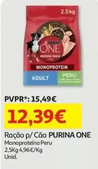 Auchan Ração p/ Cão PURINA ONE promoção