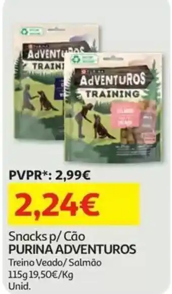 Auchan Snacks p/ Cão Purina Adventuros promoção