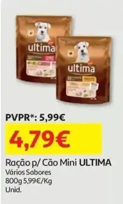 Auchan Ração p/ Cão Mini ULTIMA promoção