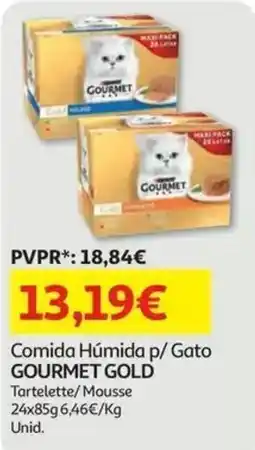 Auchan comida húmida p/ gato gourmet gold promoção