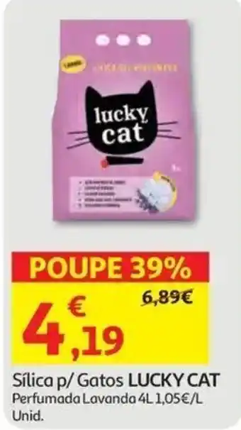 Auchan Sílica p/ Gatos LUCKY CAT promoção