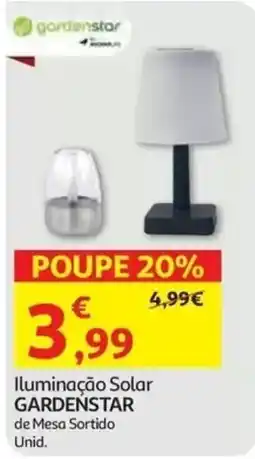 Auchan Iluminação Solar Gardenstar de Mesa Sortido promoção