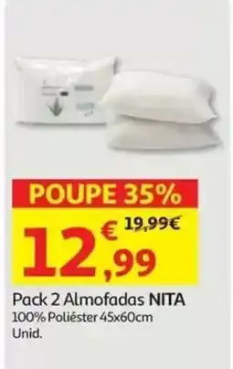 Auchan Pack 2 Almofadas Nita promoção