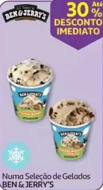 Auchan Numa Seleção de Gelados Ben & Jerry's promoção