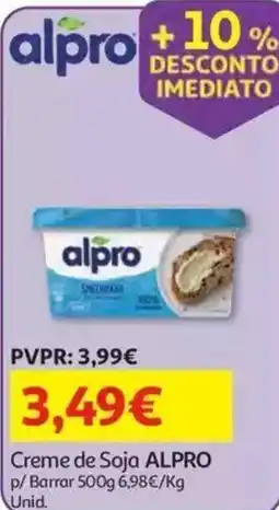 Auchan Creme de Soja ALPRO promoção