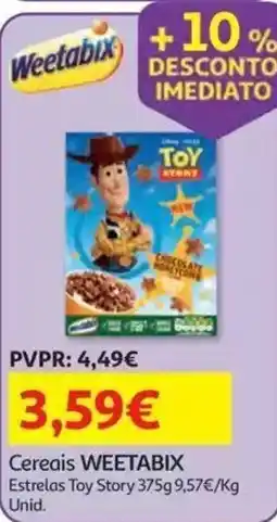 Auchan Cereais weetabix estrelas toy story promoção