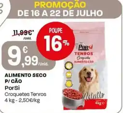 Intermarché Alimento seco p/cão porsi promoção