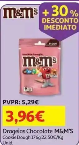 Auchan Drageias Chocolate M&M'S Cookie Dough promoção
