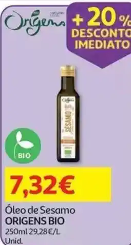 Auchan Óleo de Sesamo Origens Bio promoção