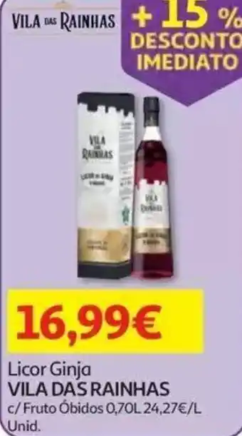 Auchan Licor Ginja Vila das Rainhas promoção
