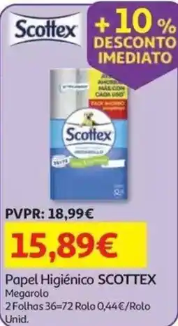 Auchan Papel Higiênico SCOTTTEX promoção