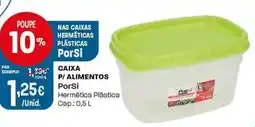 Intermarché Caixa p/ alimentos porsi promoção
