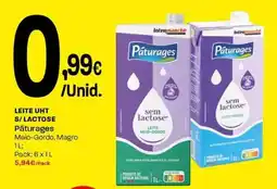 Intermarché Leite uht s/lactose pâturages promoção