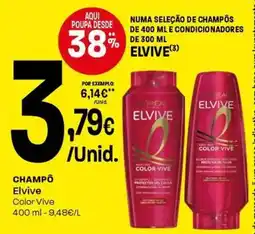 Intermarché Champô elvive L'oreal promoção