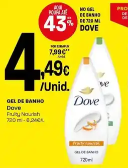 Intermarché Gel de banho dove promoção