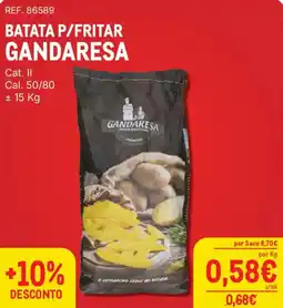 Makro batata p/fritar gandaresa promoção