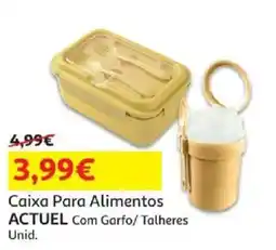 Auchan Caixa Para Alimentos Actuel Com Garfo/ Talheres promoção